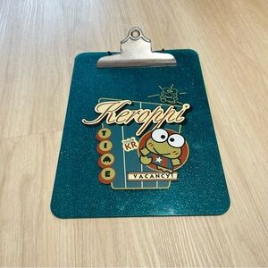 Kero Kero Keroppi Clipboard Vintage Sanrio Glitter 1996